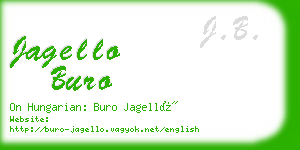 jagello buro business card